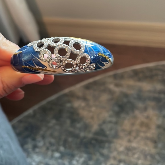 Egyptian Bracelet, Silver&Lapis lazuli - Picture 2 of 6